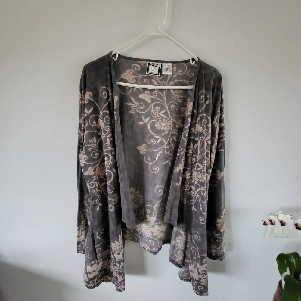 Take Two Clothing Co Open Front Cardigan Womens XL Boho Drape Top